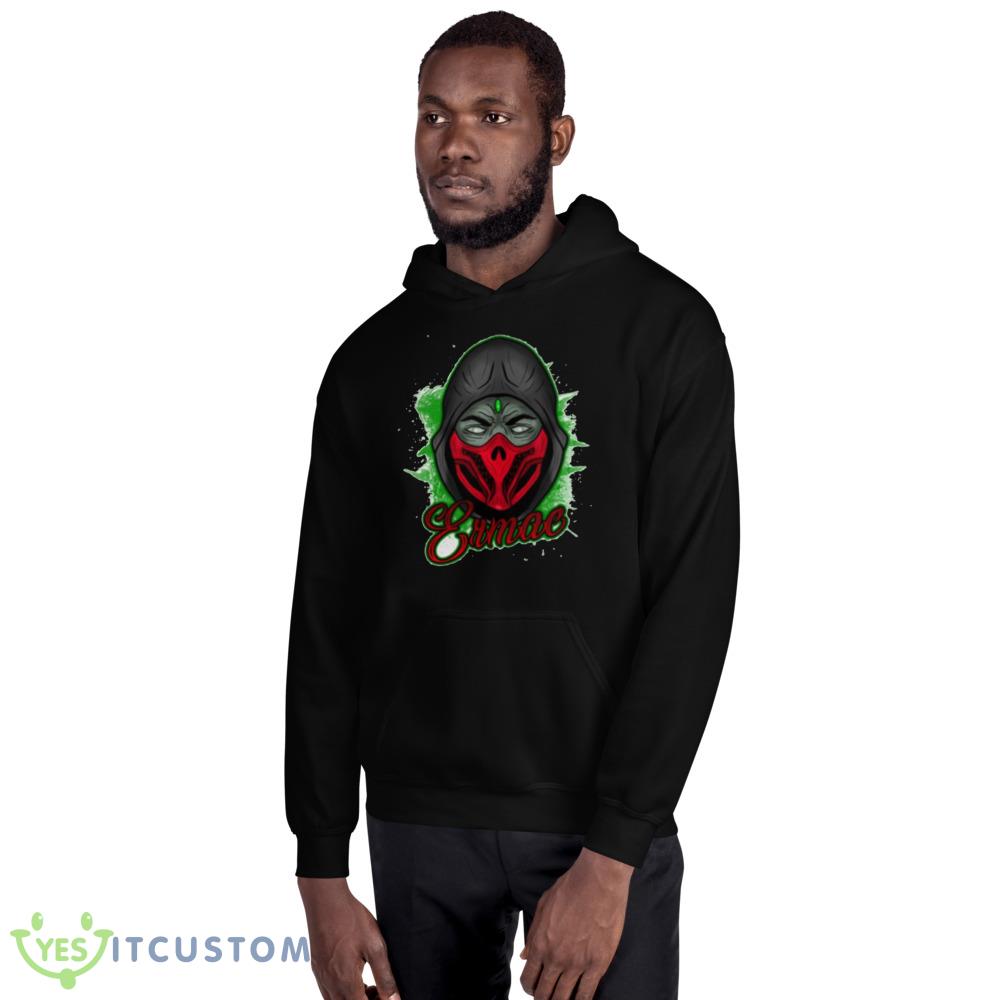 Ermac Character From Mortal Kombat Graphics Shirt 2 Ermac Character From Mortal Kombat Graphics Shirt - 18500 Unisex Heavy Blend Hooded Sweatshirt