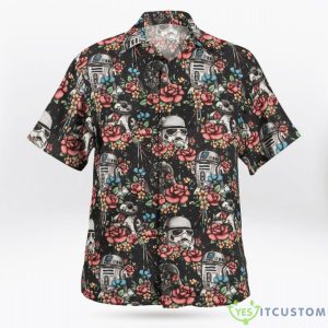 Floral R2D2 Trooper Vader Helmet Hawaiian Shirt Product Photo 1