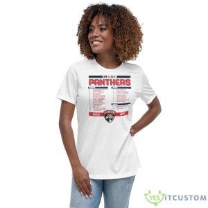 Florida Panthers Stanley Cup Final Roster 2023 Shirt - Women's Relaxed Short Sleeve Jersey Tee