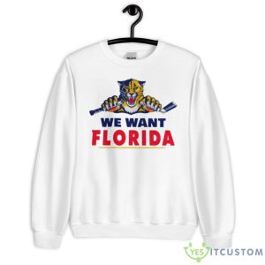 Florida Panthers We Want Florida Shirt - Unisex Heavy Blend Crewneck Sweatshirt