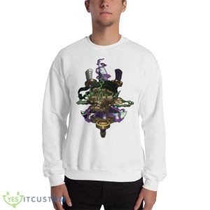 Green Smoke Zoro’s Jolly Roger One Piece Art shirt - 18000 Unisex Heavy Blend Crewneck Sweatshirt