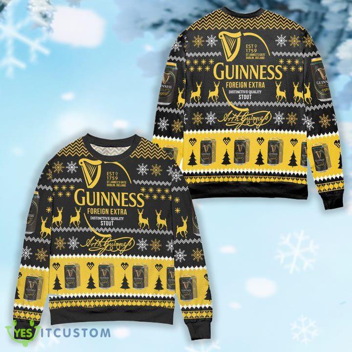 Guinness Foreign Extra Stout Christmas Pattern Ugly Christmas 3D Sweater – Black Yellow 1Ce Print For Christmas 3 Guinness Foreign Extra Stout Christmas Pattern Ugly Christmas 3D Sweater – Black Yellow 1Ce Print For Christmas - Guinness Foreign Extra Stout Christmas Pattern Ugly Christmas Sweater – Black Yellow 1Ce
