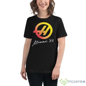 Haas Miami 2023 team shirt - 6400 Women's Relaxed Short Sleeve Jersey Tee