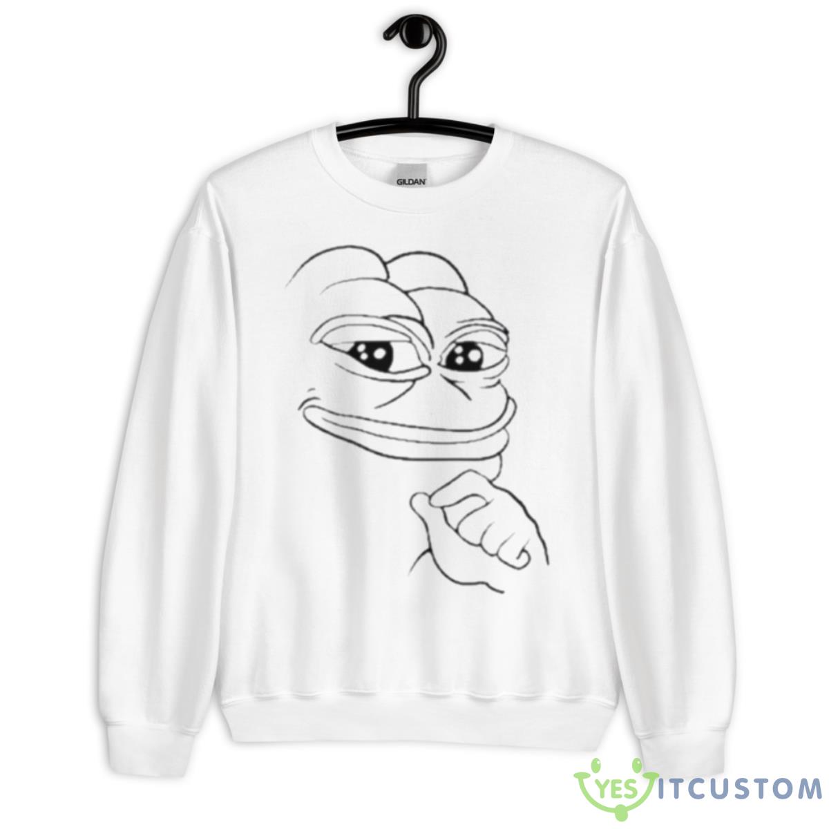 Haider Pepe Frog Shirt 2 Haider Pepe Frog Shirt - Unisex Heavy Blend Crewneck Sweatshirt