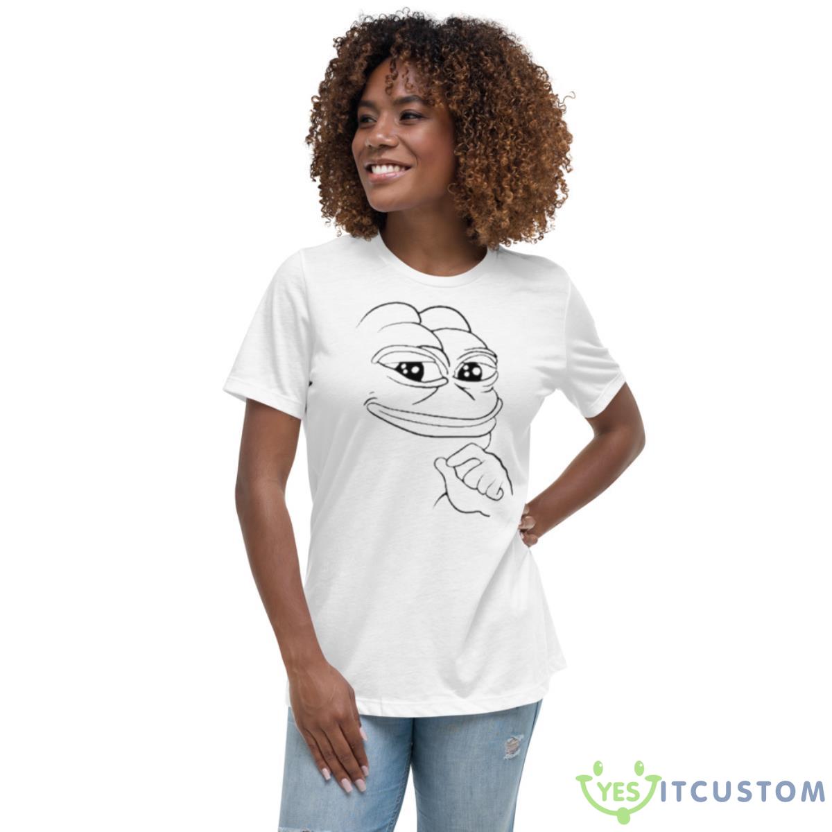 Haider Pepe Frog Shirt 5 Haider Pepe Frog Shirt - Women's Relaxed Short Sleeve Jersey Tee