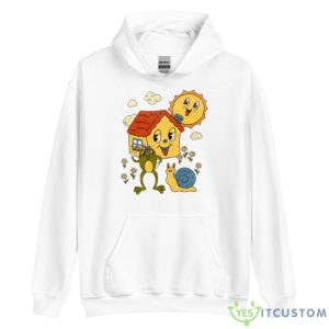 Happy Day Frog Vintage Shirt - Unisex Heavy Blend Hooded Sweatshirt