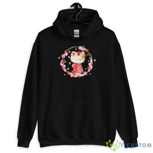 Hello Kitty Sakura Christmas Sweatshirt 7 Hello Kitty Sakura Christmas Sweatshirt - 18500 Unisex Heavy Blend Hooded Sweatshirt