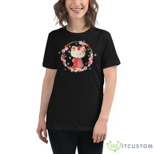 Hello Kitty Sakura Christmas Sweatshirt 8 Hello Kitty Sakura Christmas Sweatshirt - 6400 Women's Relaxed Short Sleeve Jersey Tee
