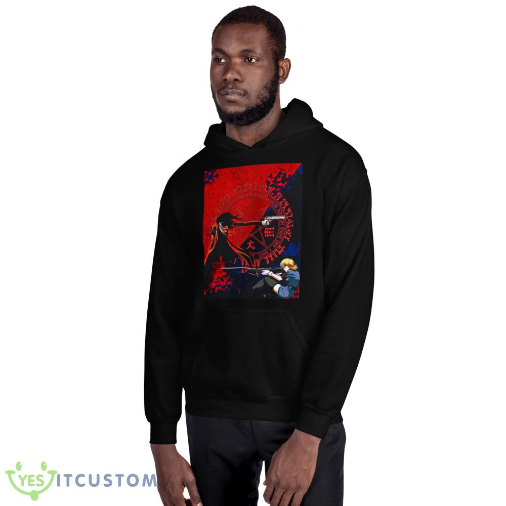 Hellsing Anime Art Graphic Graphics Shirt 11 Hellsing Anime Art Graphic Graphics Shirt - 18500 Unisex Heavy Blend Hooded Sweatshirt