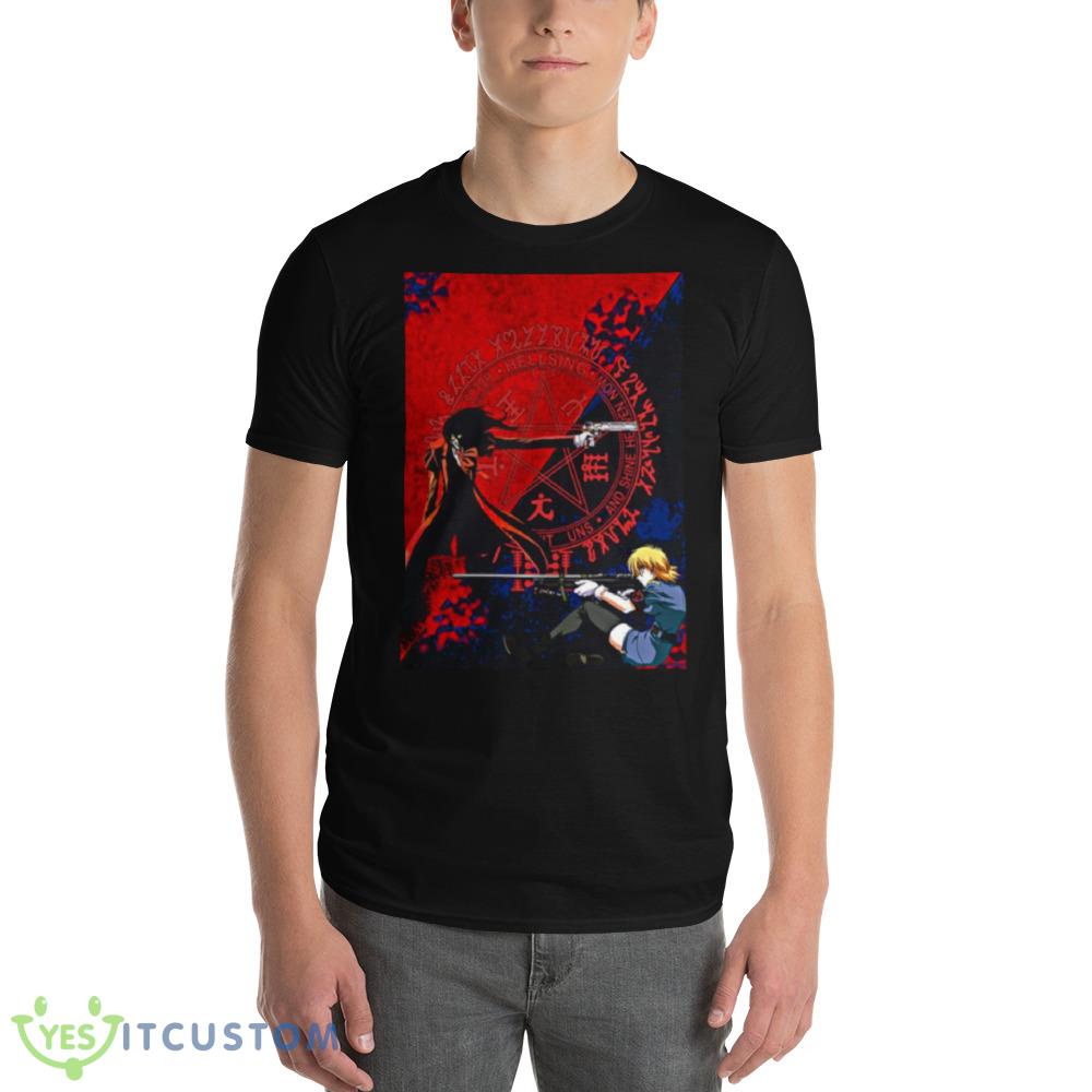 Hellsing Anime Art Graphic Graphics Shirt 4 Hellsing Anime Art Graphic Graphics Shirt - 980 Lightweight Fashion Short Sleeve T-Shirt