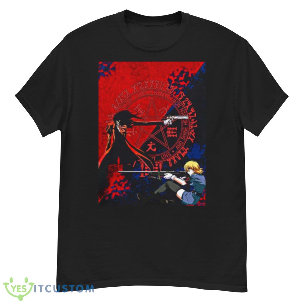 Hellsing Anime Art Graphic Graphics Shirt 5 Hellsing Anime Art Graphic Graphics Shirt - Men’s Classic Tee Gildan 5000