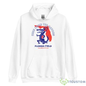 Here Come The Gators Vintage Florida Field Gainesville Shirt - Unisex Heavy Blend Hooded Sweatshirt