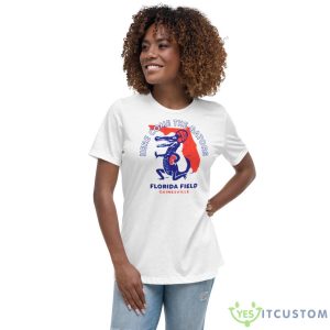 Here Come The Gators Vintage Florida Field Gainesville Shirt - Women's Relaxed Short Sleeve Jersey Tee