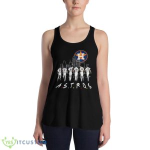 Houston Astros Skyline All Team 2023 Signatures Design Shirt - 8800 Women's Flowy Racerback Tank
