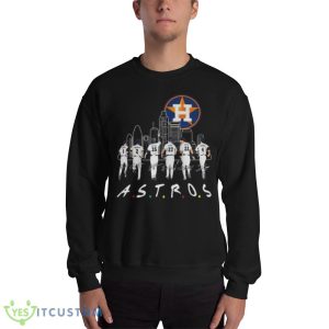 Houston Astros Skyline All Team 2023 Signatures Design Shirt - 18000 Unisex Heavy Blend Crewneck Sweatshirt