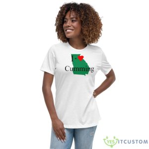 I Love Cumming Georgia Map Shirt - Women's Relaxed Short Sleeve Jersey Tee