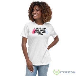 I Started A Joke Harley Quinn Shirt - Women's Relaxed Short Sleeve Jersey Tee