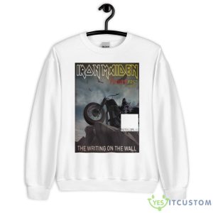 Iron Maiden The Writing On The Wall The Future Past Tour 2023 Shirt - Unisex Heavy Blend Crewneck Sweatshirt