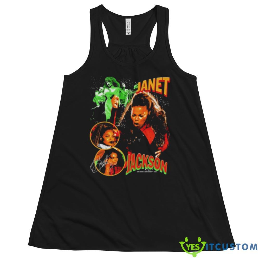 Janet Jackson singer signature shirt 4 Janet Jackson singer signature shirt - 8800 Women's Flowy Racerback Tank