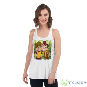 Jasper And Davey Taking Picture Camp Shirt - Women's Flowy Racerback Tank
