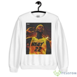 Jimmy Butler And Miami Heat Look For A Clean Sweep Tonight NBA Playoffs 2023 Fan Gifts T Shirt - Unisex Heavy Blend Crewneck Sweatshirt