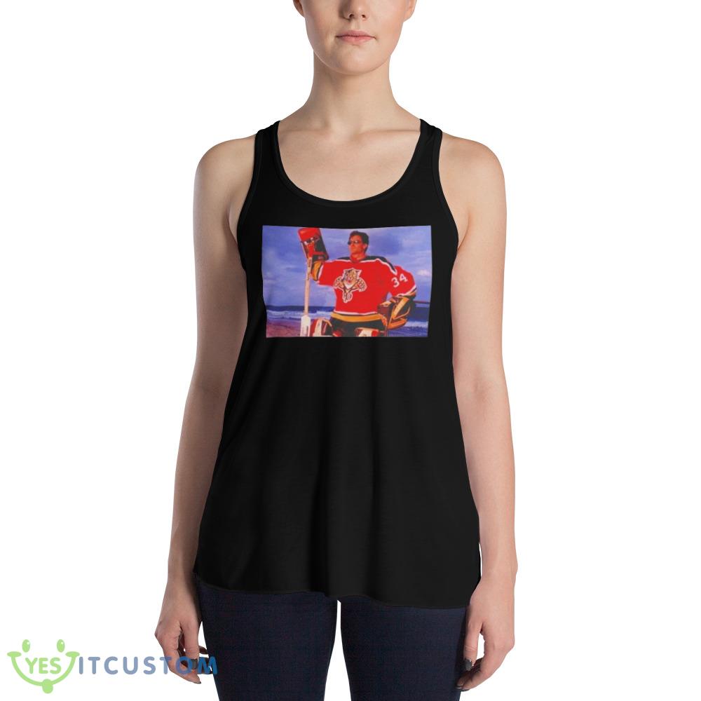 John Vanbiesbrouck Florida Panthers Design Shirt 3 John Vanbiesbrouck Florida Panthers Design Shirt - 8800 Women's Flowy Racerback Tank