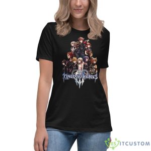 Kingdom Hearts All Characters Shirt 11 Kingdom Hearts All Characters Shirt - Women's Relaxed Short Sleeve Jersey Tee