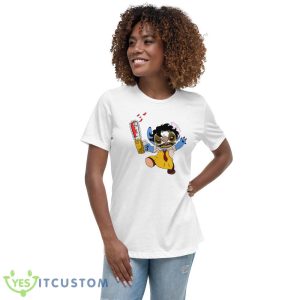 Leatherface x Stitch Halloween T Shirt Gift For Halloween 8 Leatherface x Stitch Halloween T Shirt Gift For Halloween - 6400 Women's Relaxed Short Sleeve Jersey Tee