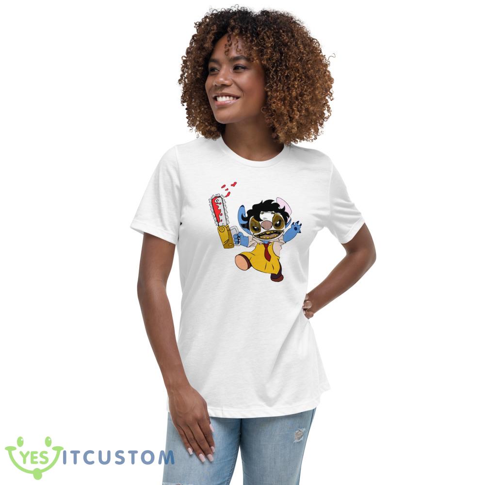 Leatherface x Stitch Halloween T Shirt Gift For Halloween 3 Leatherface x Stitch Halloween T Shirt Gift For Halloween - 6400 Women's Relaxed Short Sleeve Jersey Tee