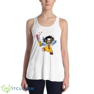 Leatherface x Stitch Halloween T Shirt Gift For Halloween 9 Leatherface x Stitch Halloween T Shirt Gift For Halloween - 8800 Women's Flowy Racerback Tank