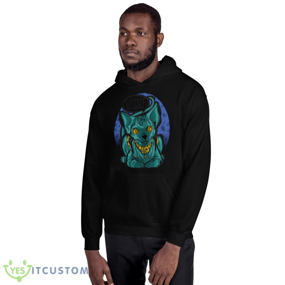 Lying Cat Fanart From Saga Comic Graphics Shirt 11 Lying Cat Fanart From Saga Comic Graphics Shirt - 18500 Unisex Heavy Blend Hooded Sweatshirt