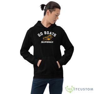 Memphis Showboats Go Boats Design Black Shirt - 18500 Unisex Heavy Blend Hooded Sweatshirt