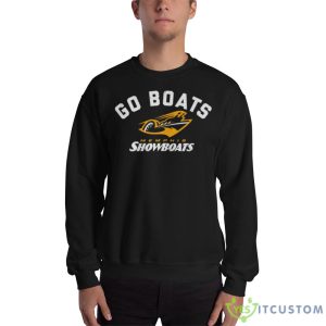 Memphis Showboats Go Boats Design Black Shirt - 18000 Unisex Heavy Blend Crewneck Sweatshirt