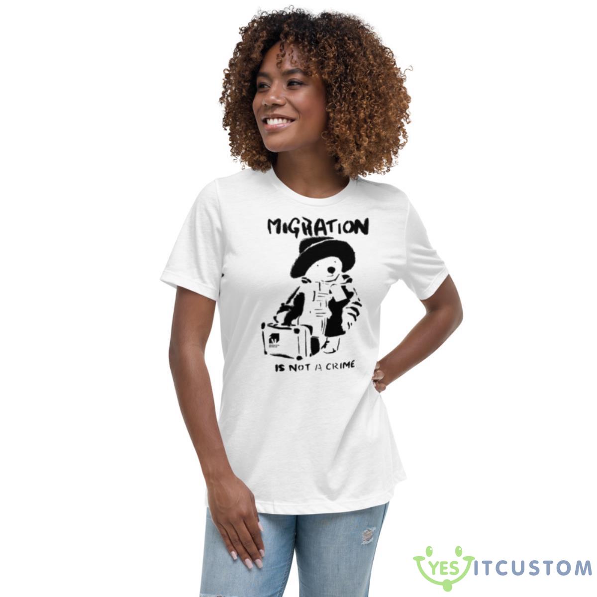 Migration Is Not A Crime Shirt 5 Migration Is Not A Crime Shirt - Women's Relaxed Short Sleeve Jersey Tee