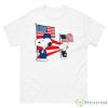 Military Snoopy American Flag Shirt - 500 Men’s Classic Tee Gildan