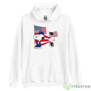 Military Snoopy American Flag Shirt 7 Military Snoopy American Flag Shirt - Unisex Heavy Blend Hooded Sweatshirt