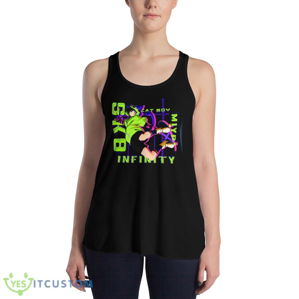 Miya Anime Sk8 The Infinity Graphics Shirt 3 Miya Anime Sk8 The Infinity Graphics Shirt - 8800 Women's Flowy Racerback Tank