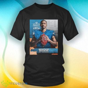 Nfl Draft 2023 Detroit Lions Hendon Hooker Qb Tennessee Black T Shirt - Nfl Draft 2023 Detroit Lions Hendon Hooker Qb Tennessee Shirt_1
