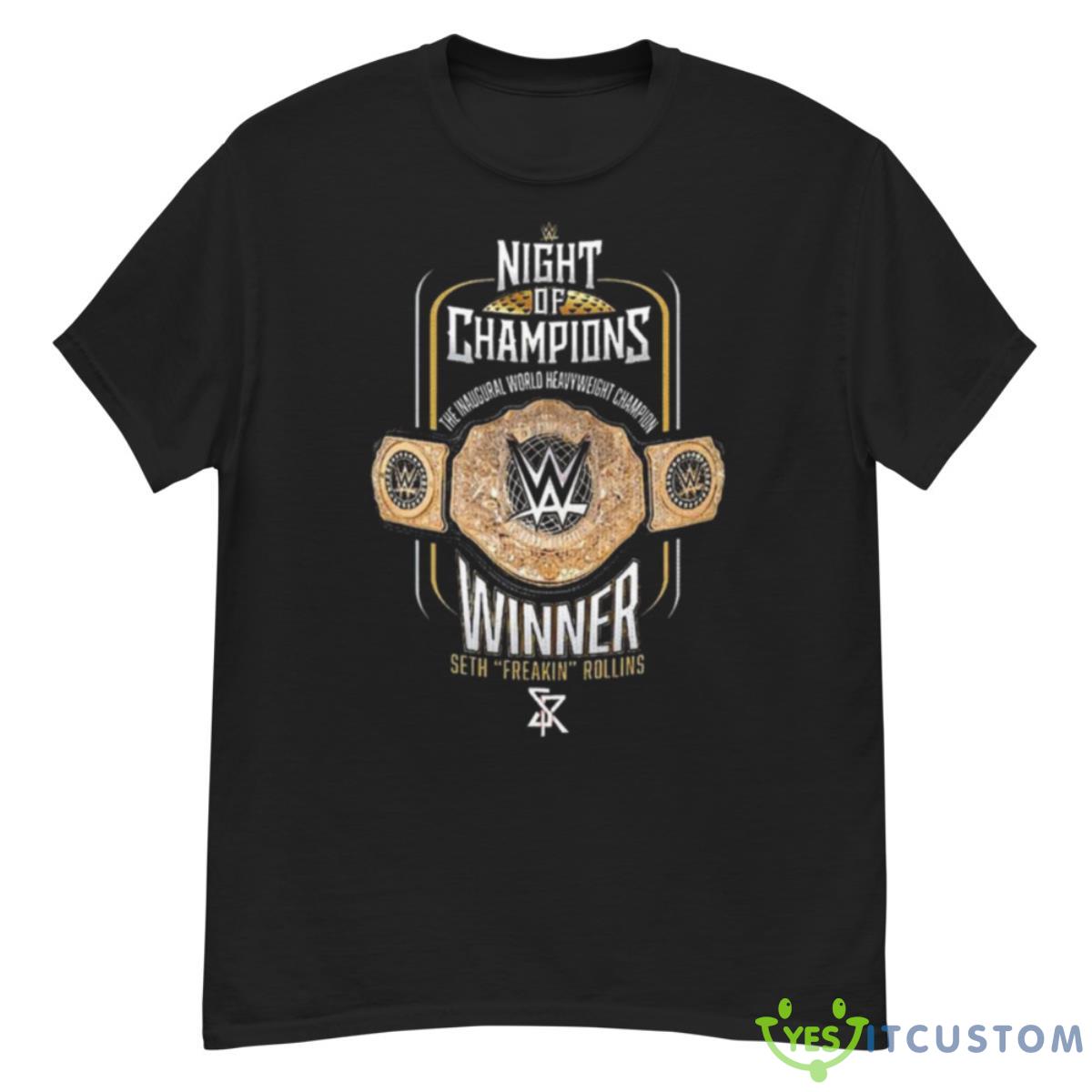 Night Of Champions The Inaugural World Heavyweight Champion Winner Seth Freakin Rollins Shirt 12 Night Of Champions The Inaugural World Heavyweight Champion Winner Seth Freakin Rollins Shirt - G500 Men’s Classic T-Shirt