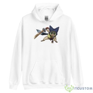 Ninja Felyne Monster Hunter Rise shirt 7 Ninja Felyne Monster Hunter Rise shirt - Unisex Heavy Blend Hooded Sweatshirt
