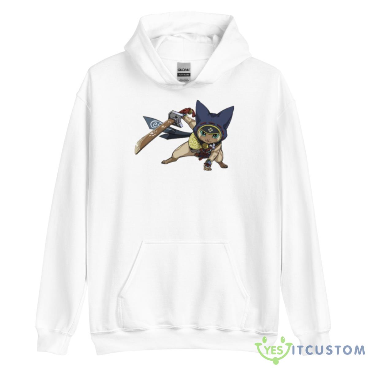 Ninja Felyne Monster Hunter Rise shirt 11 Ninja Felyne Monster Hunter Rise shirt - Unisex Heavy Blend Hooded Sweatshirt