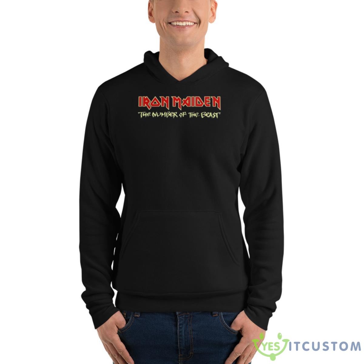 NUMBER OF THE BEAST JAPANESE CASSETTE SPINE LOGO TEE 4 NUMBER OF THE BEAST JAPANESE CASSETTE SPINE LOGO TEE - Unisex Fleece Pullover Hoodie