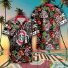 Ohio State Buckeyes Floral Hawaiian Shirt Product Photo 1
