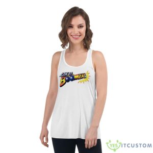 Okay Bomber Man Logo Game Shirt - Women's Flowy Racerback Tank