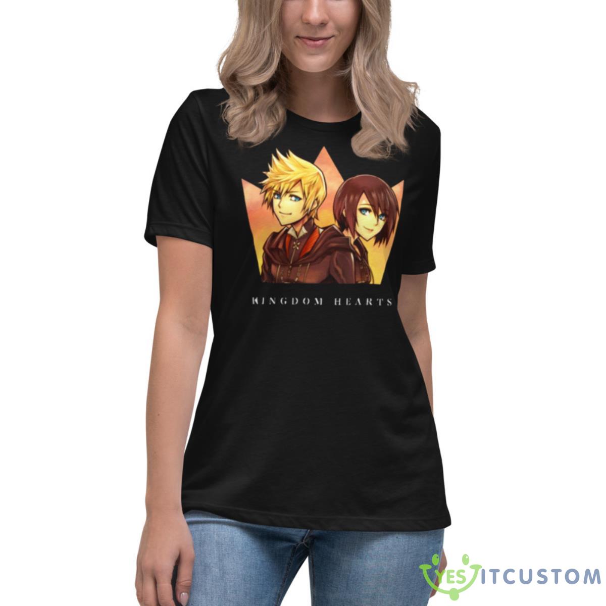 Organization Pair Kingdom Hearts Shirt 6 Organization Pair Kingdom Hearts Shirt - Women's Relaxed Short Sleeve Jersey Tee