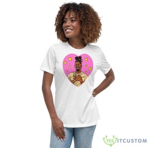 Pink Heart For Jimmy Butler shirt 9 Pink Heart For Jimmy Butler shirt - Women's Relaxed Short Sleeve Jersey Tee