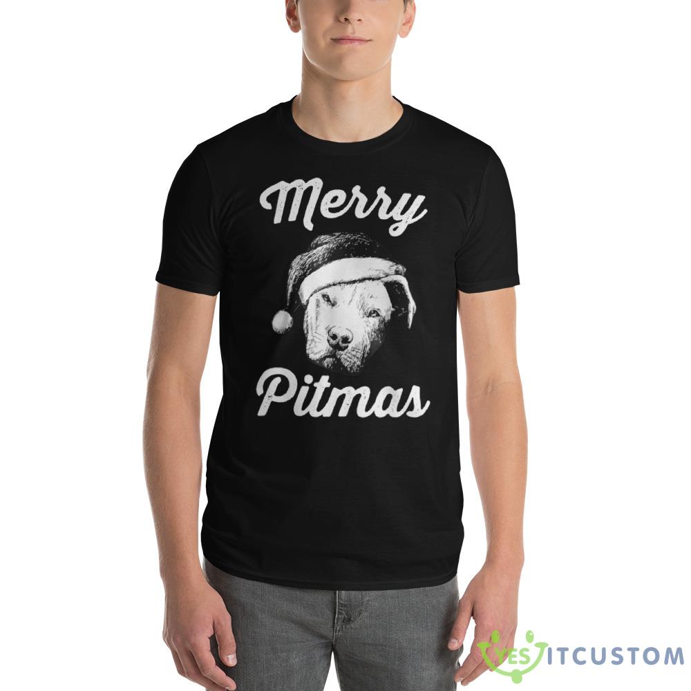 Pitbull In A Christmas Sweatshirt 5 Pitbull In A Christmas Sweatshirt - 980 Lightweight Fashion Short Sleeve T-Shirt