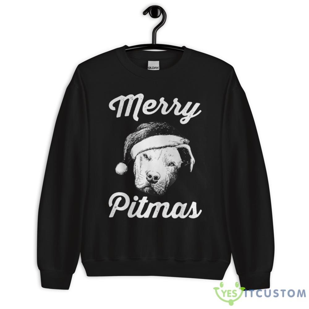 Pitbull In A Christmas Sweatshirt 12 Pitbull In A Christmas Sweatshirt - 18000 Unisex Heavy Blend Crewneck Sweatshirt
