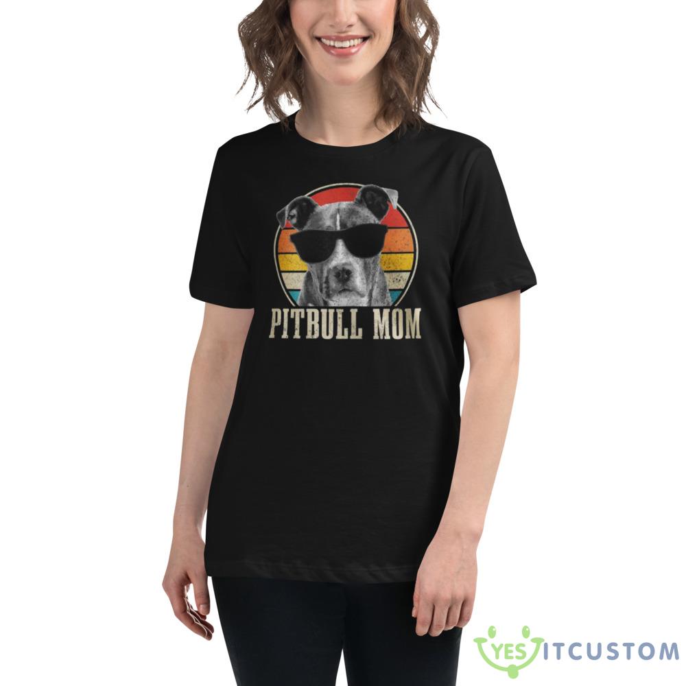Pitbull Mom Christmas Sweatshirt 3 Pitbull Mom Christmas Sweatshirt - 6400 Women's Relaxed Short Sleeve Jersey Tee
