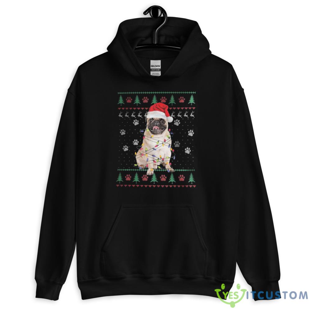 Pug Dog Ugly Christmas Sweatshirt Pug Lover Gift 2 Pug Dog Ugly Christmas Sweatshirt Pug Lover Gift - 18500 Unisex Heavy Blend Hooded Sweatshirt